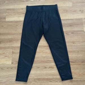 Target Womens Black Faux Leather Leggings XL Chic Classic Pullon Neutral